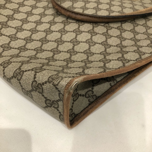 Gucci Brown GG Supreme Tote Sku#84702 (gently used, color fading) - Picture 6 of 15